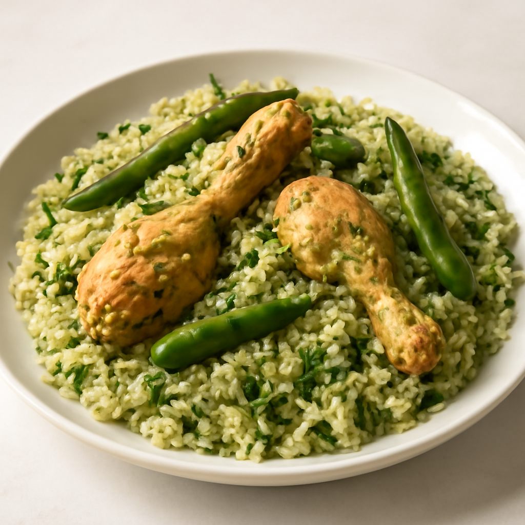 Chicken Harimirch Pulao