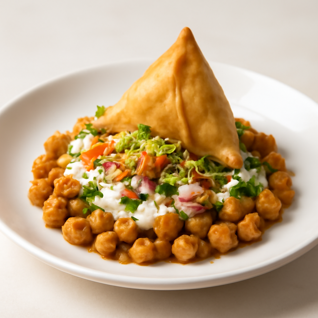 Chana Chaat / Samosa Chaat