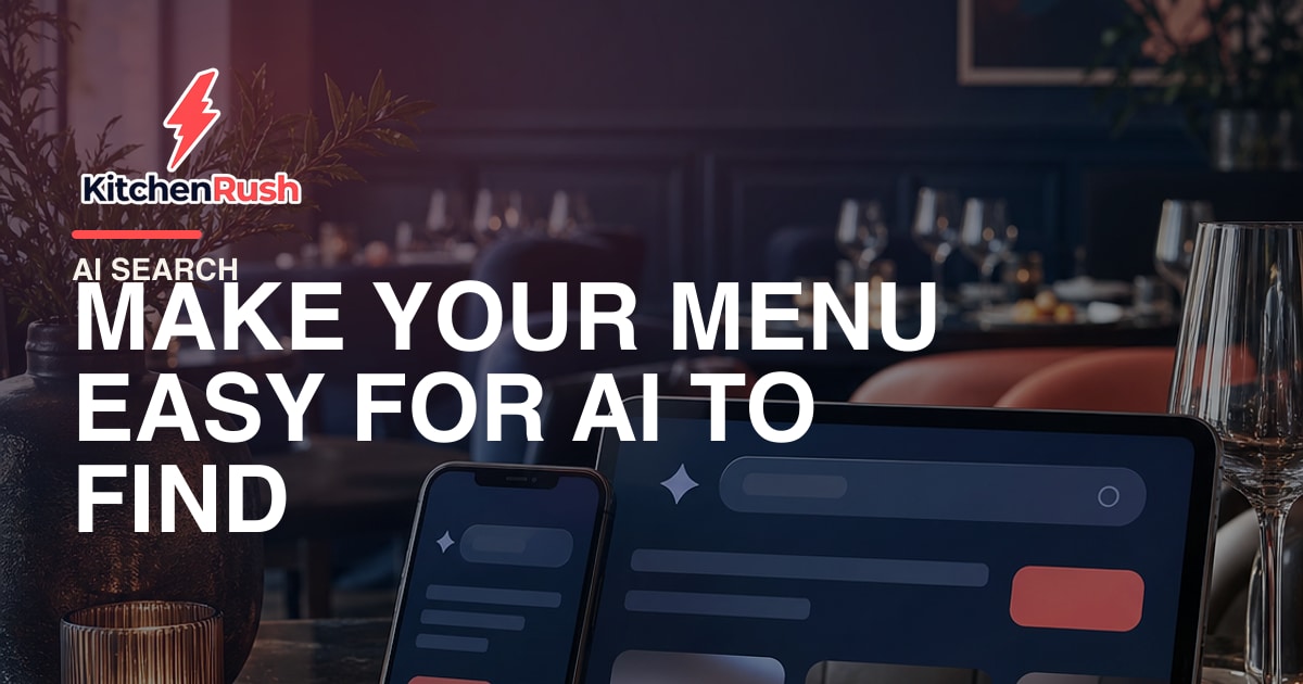 Make Your Menu Easy for AI to Find