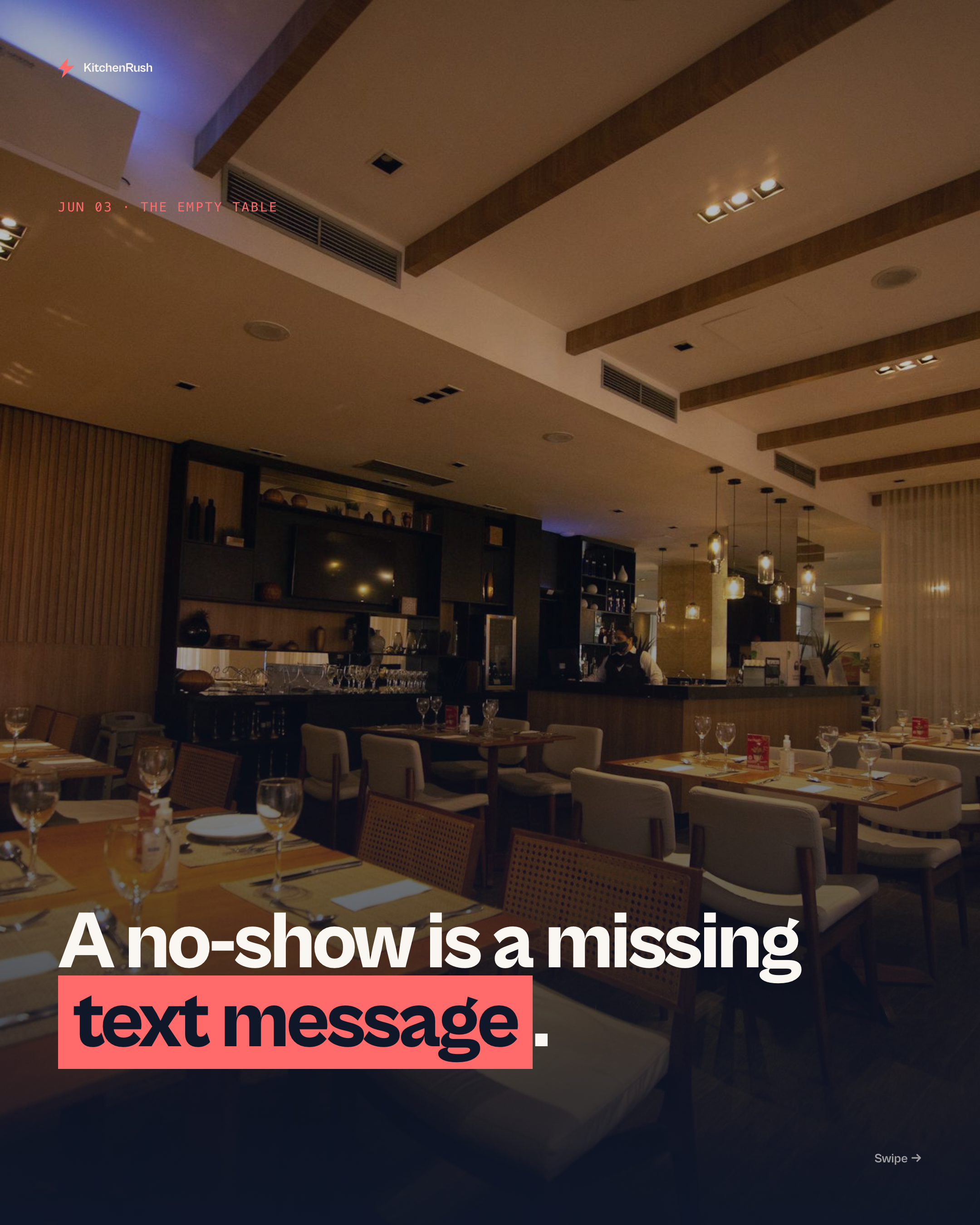 Carousel preview: A No-Show Isn't Bad Luck. It's a Missing Text Message.