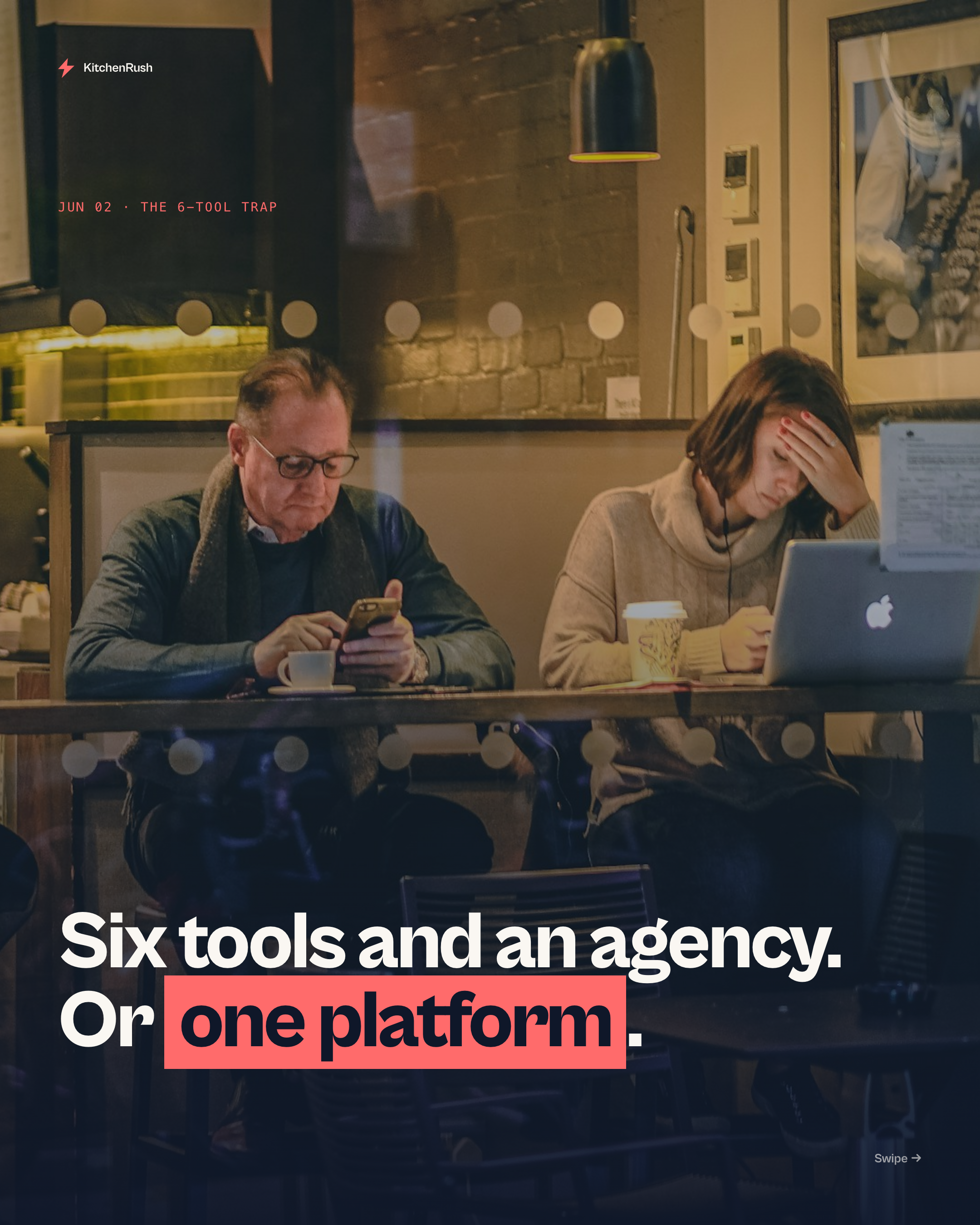 Carousel preview: The Best Restaurant Marketing Software for Independents in 2026 Isn't a Tool. It's One Platform Instead of Six.